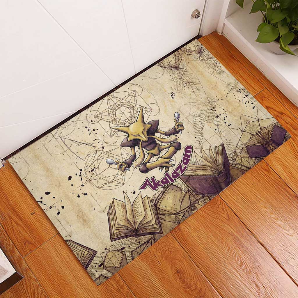 Alakazam Rubber Doormat Mystic Geometric Alchemy Art