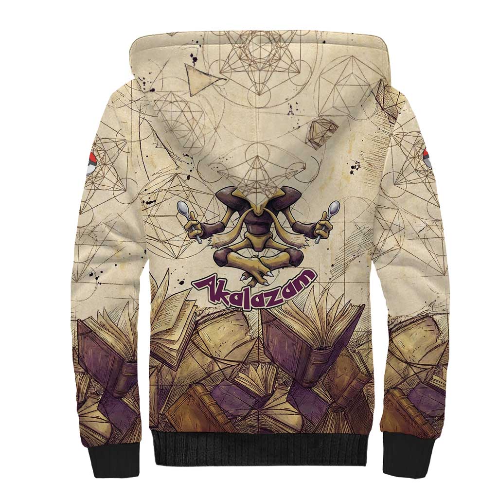 Alakazam Sherpa Hoodie Mystic Geometric Alchemy Art