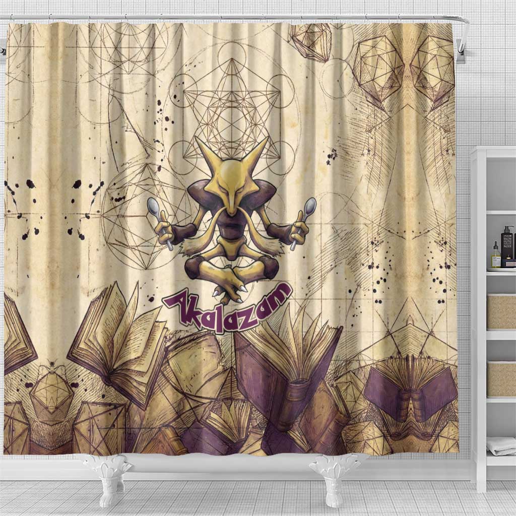 Alakazam Shower Curtain Mystic Geometric Alchemy Art
