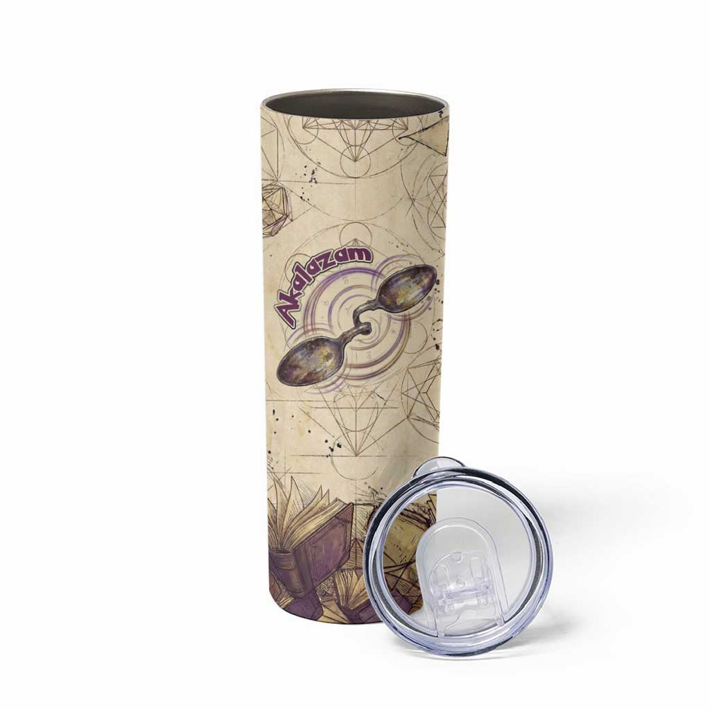 Alakazam Skinny Tumbler Mystic Geometric Alchemy Art