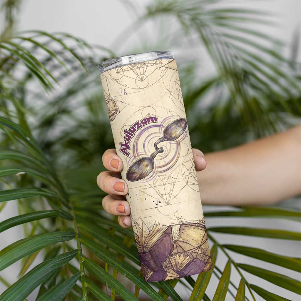 Alakazam Skinny Tumbler Mystic Geometric Alchemy Art