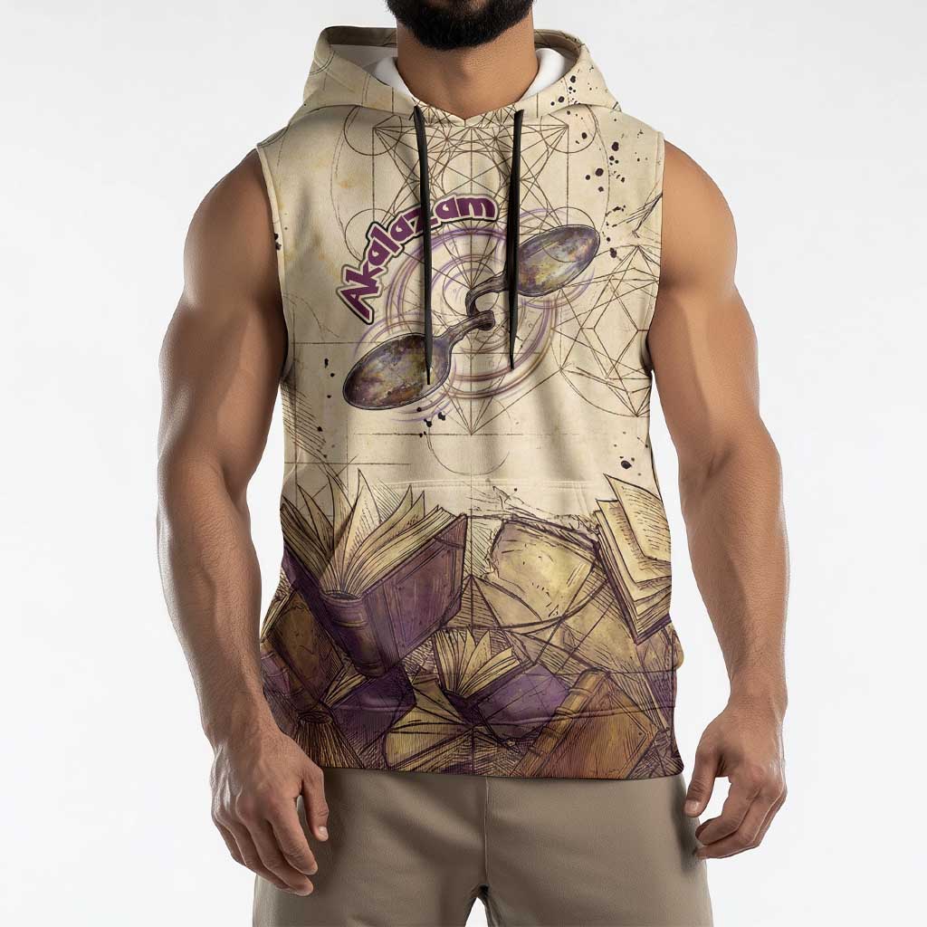 Alakazam Sleeveless Hoodie Mystic Geometric Alchemy Art