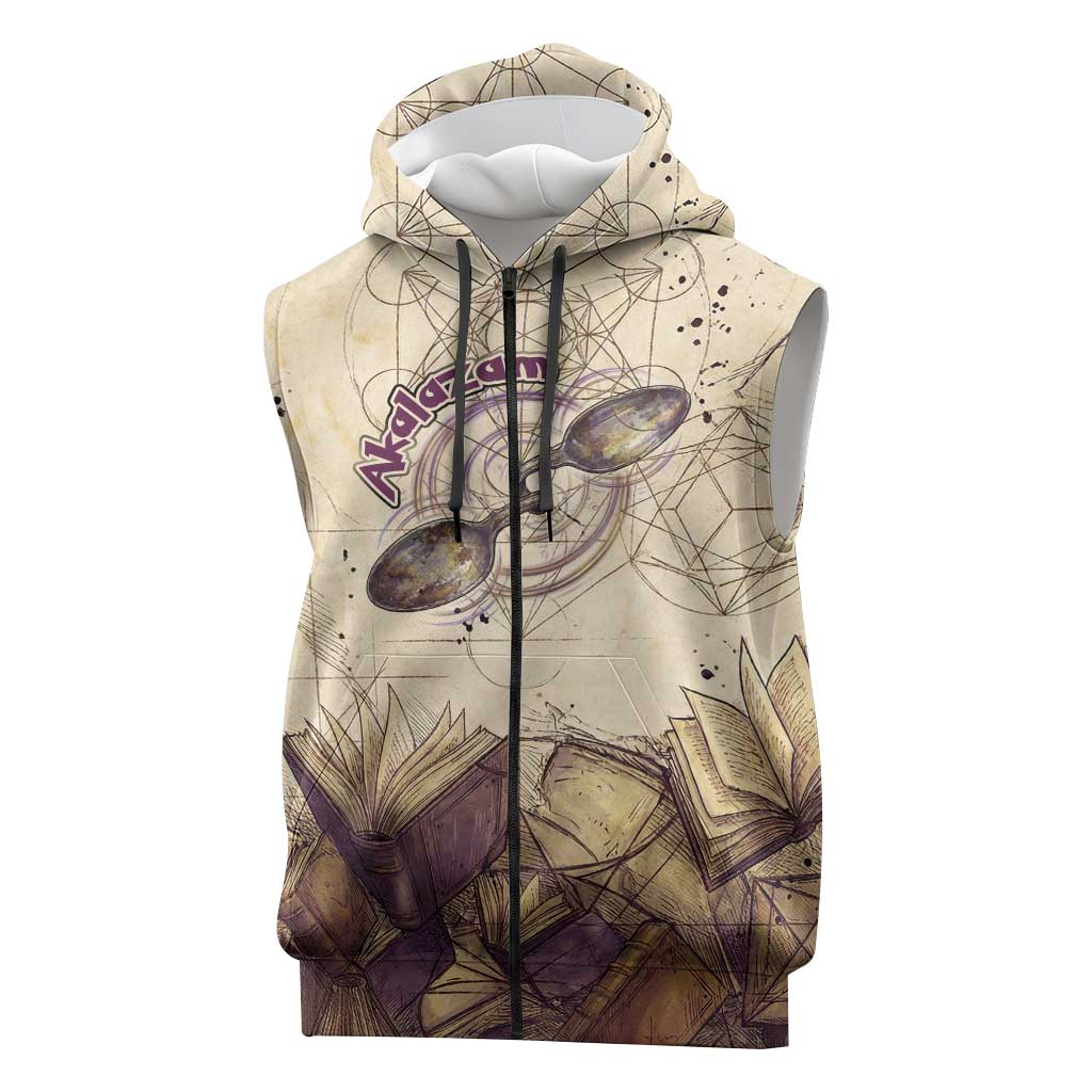 Alakazam Sleeveless Zip Hoodie Mystic Geometric Alchemy Art