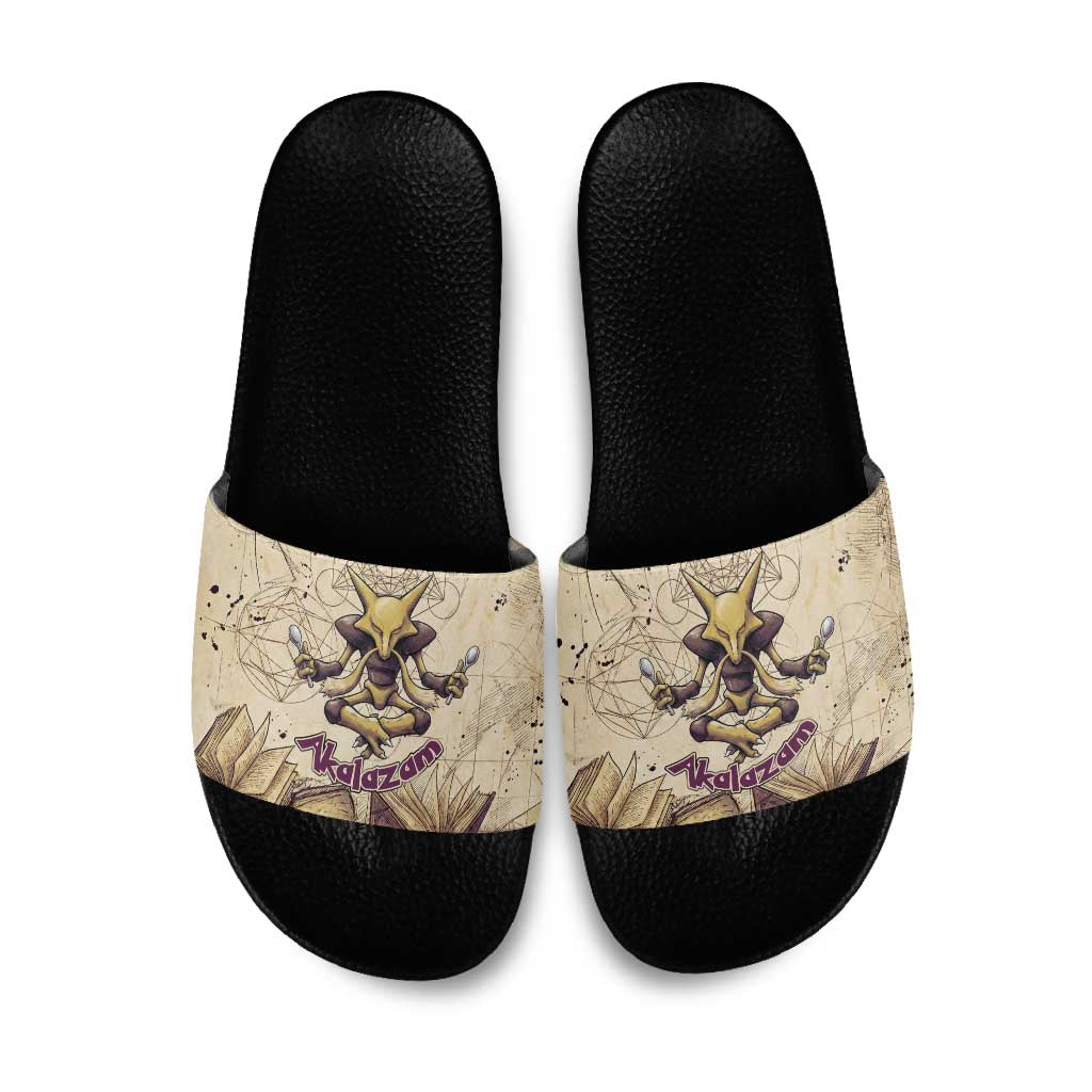Alakazam Slide Sandals Mystic Geometric Alchemy Art