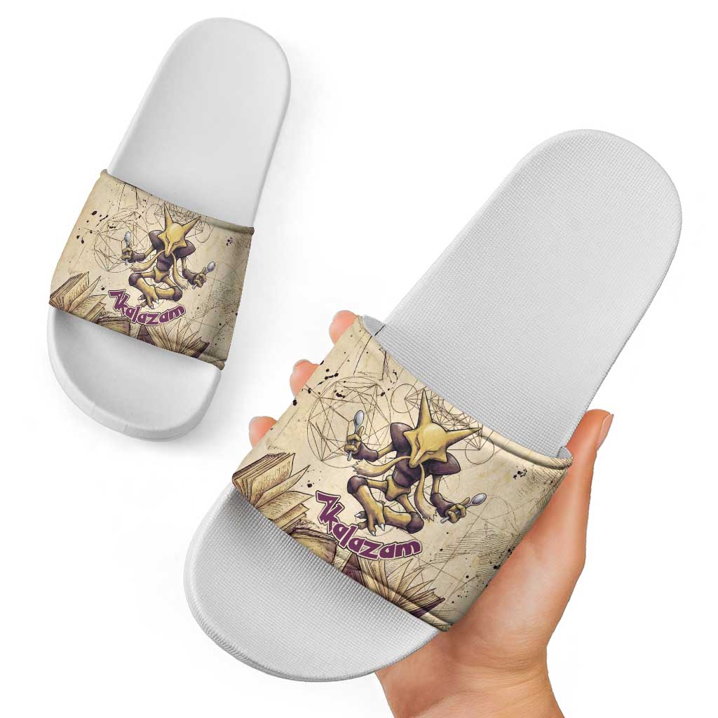 Alakazam Slide Sandals Mystic Geometric Alchemy Art