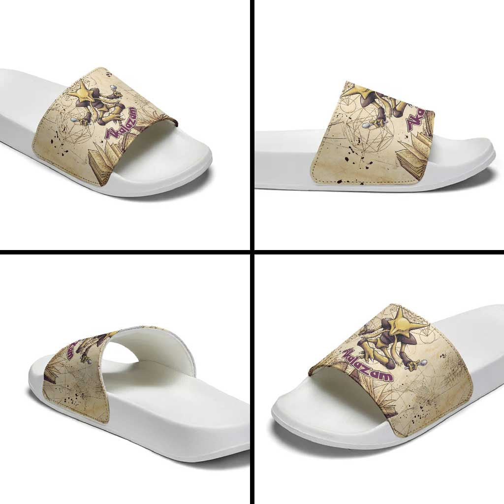 Alakazam Slide Sandals Mystic Geometric Alchemy Art