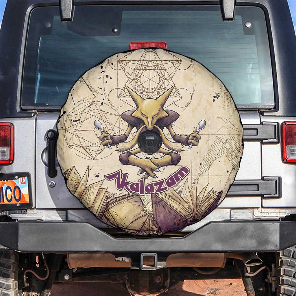 Alakazam Spare Tire Cover Mystic Geometric Alchemy Art