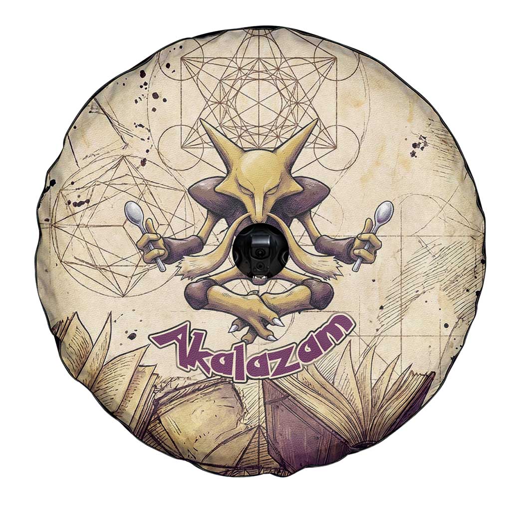 Alakazam Spare Tire Cover Mystic Geometric Alchemy Art