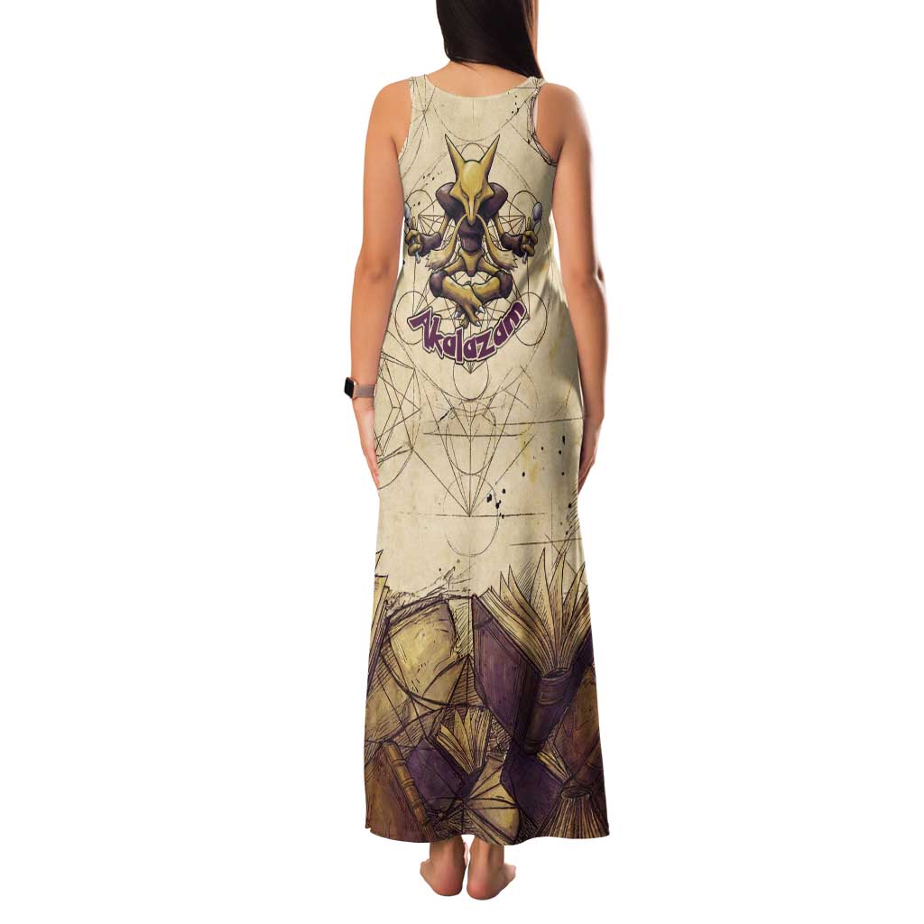 Alakazam Tank Maxi Dress Mystic Geometric Alchemy Art