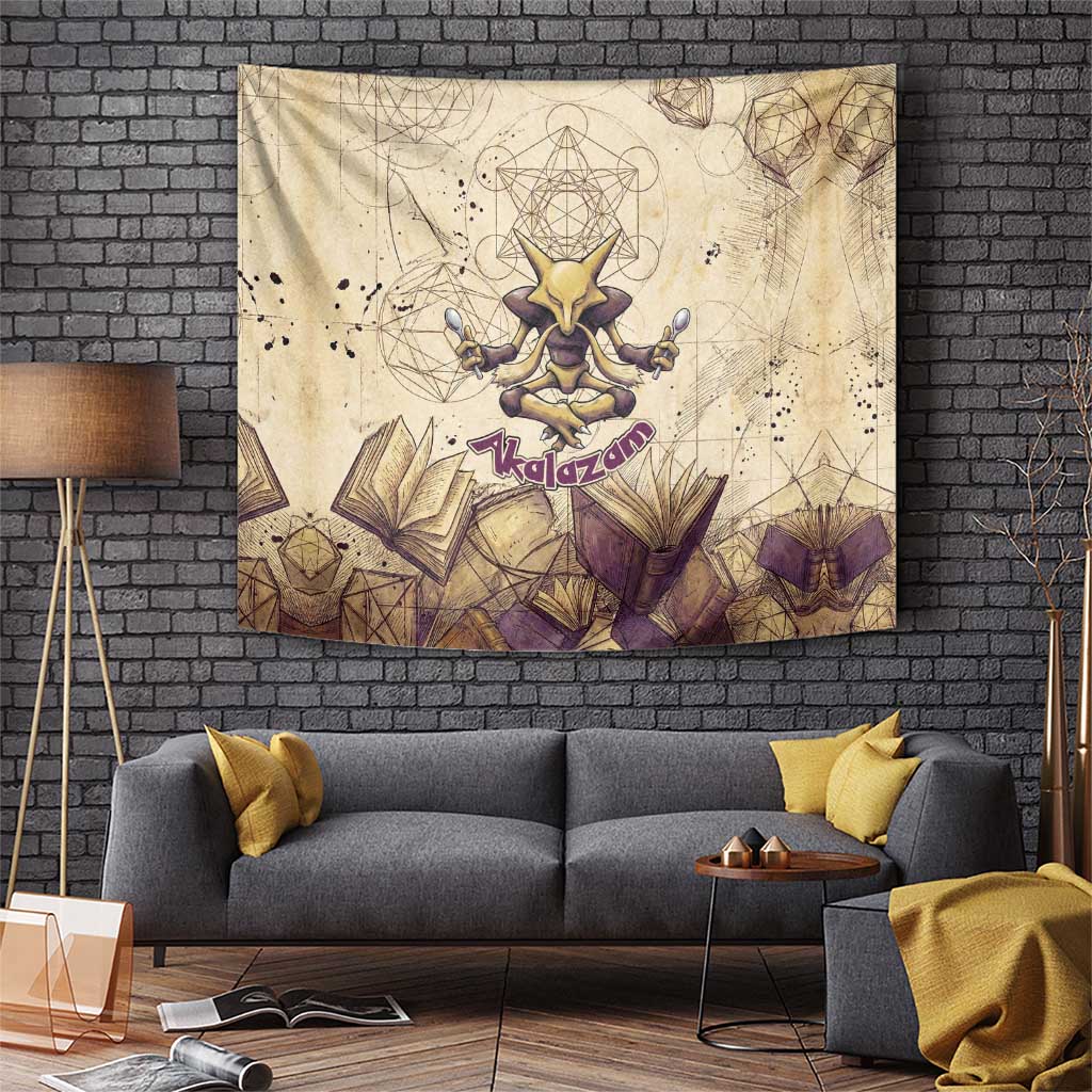 Alakazam Tapestry Mystic Geometric Alchemy Art