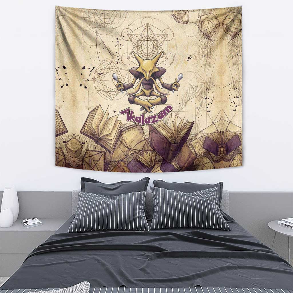 Alakazam Tapestry Mystic Geometric Alchemy Art