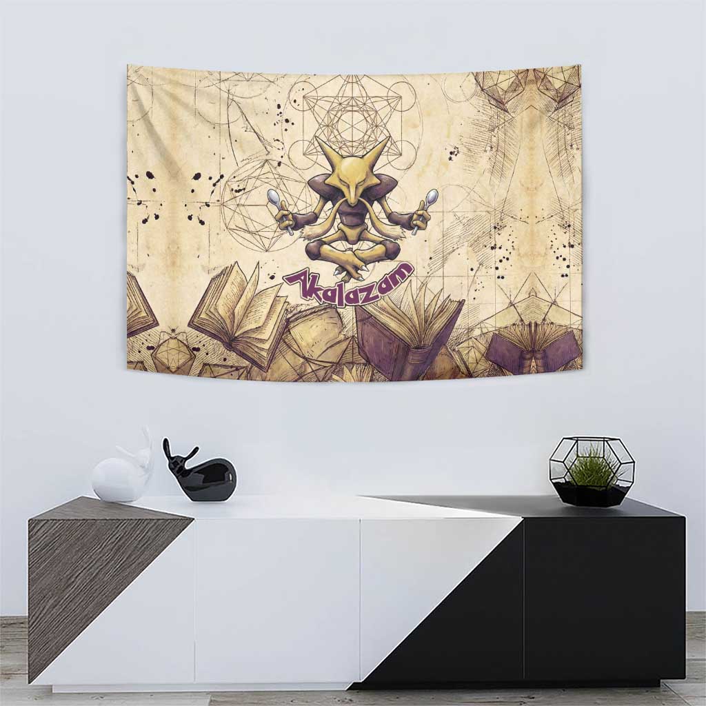 Alakazam Tapestry Mystic Geometric Alchemy Art