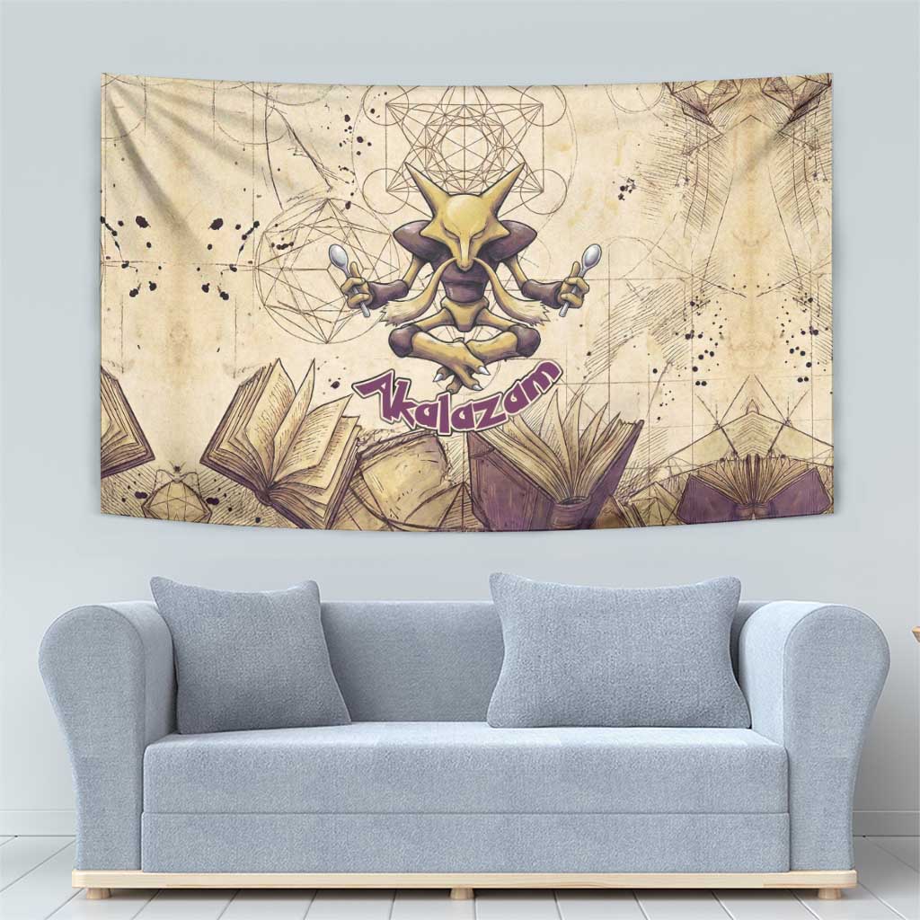Alakazam Tapestry Mystic Geometric Alchemy Art