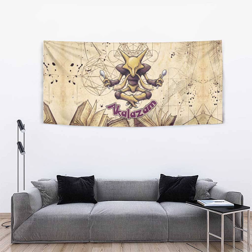 Alakazam Tapestry Mystic Geometric Alchemy Art
