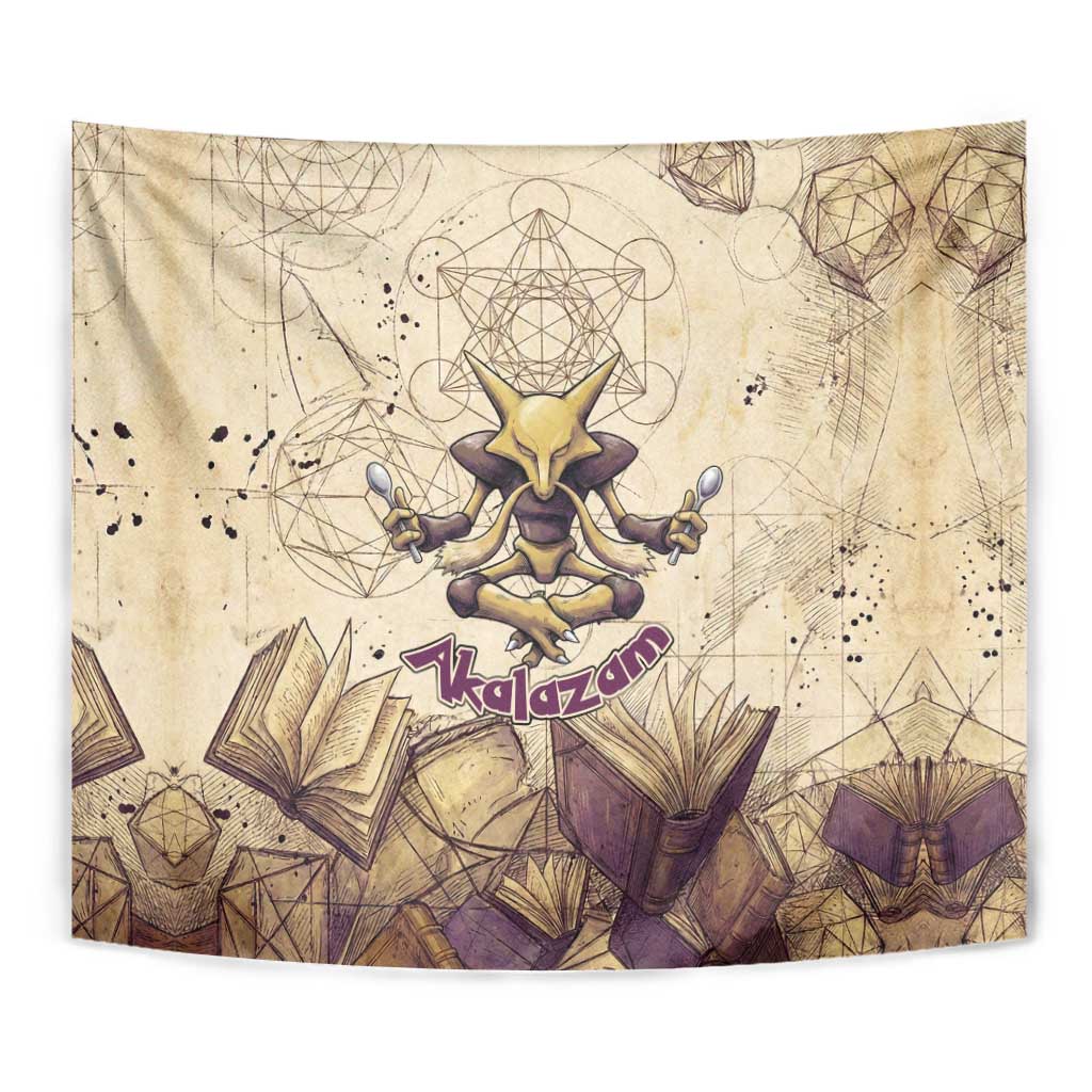 Alakazam Tapestry Mystic Geometric Alchemy Art