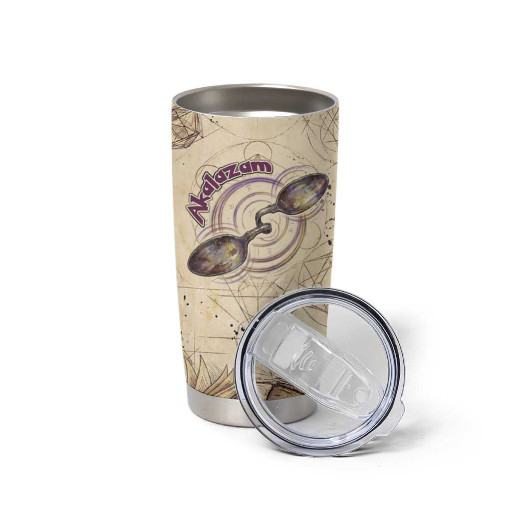 Alakazam Tumbler Cup Mystic Geometric Alchemy Art
