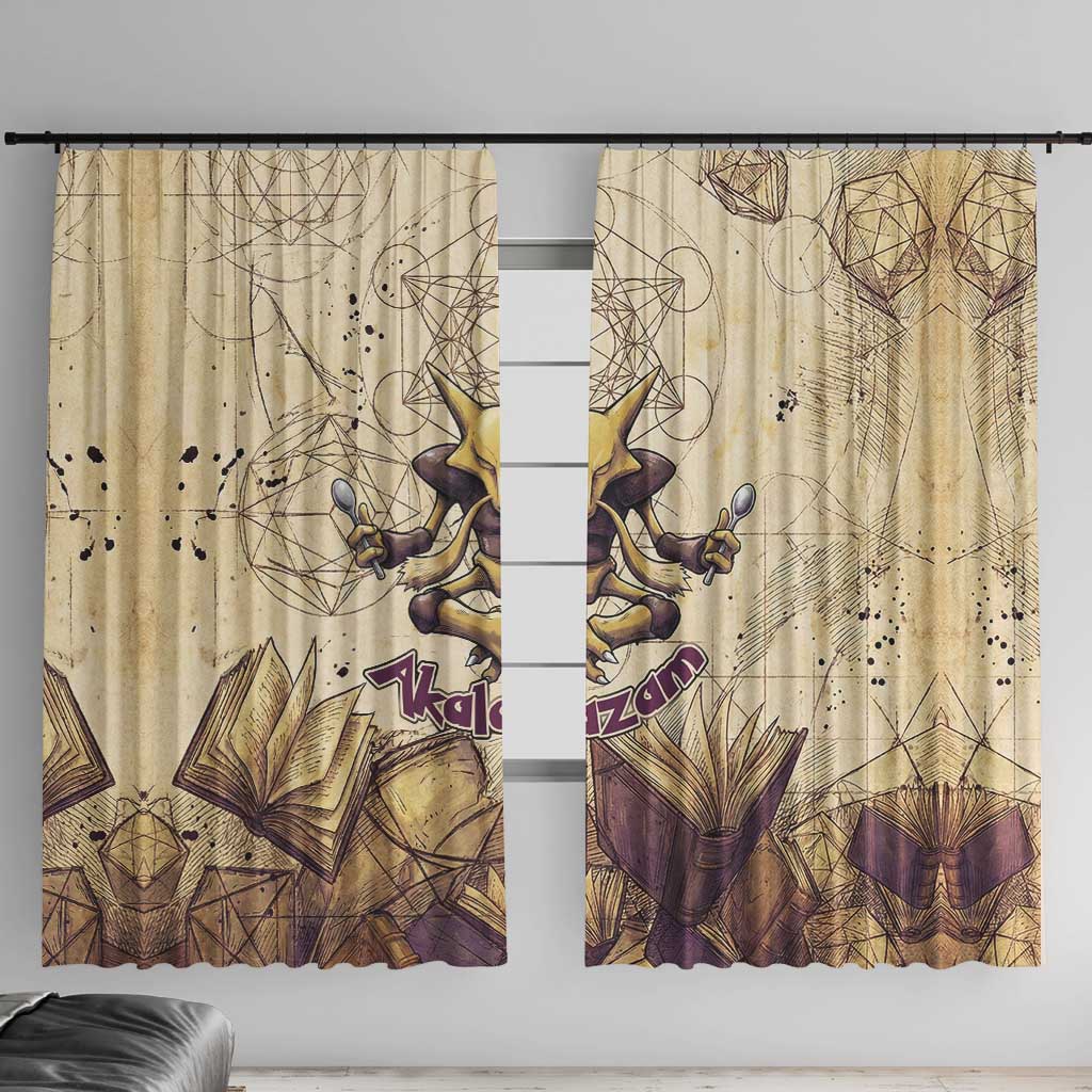 Alakazam Window Curtain Mystic Geometric Alchemy Art