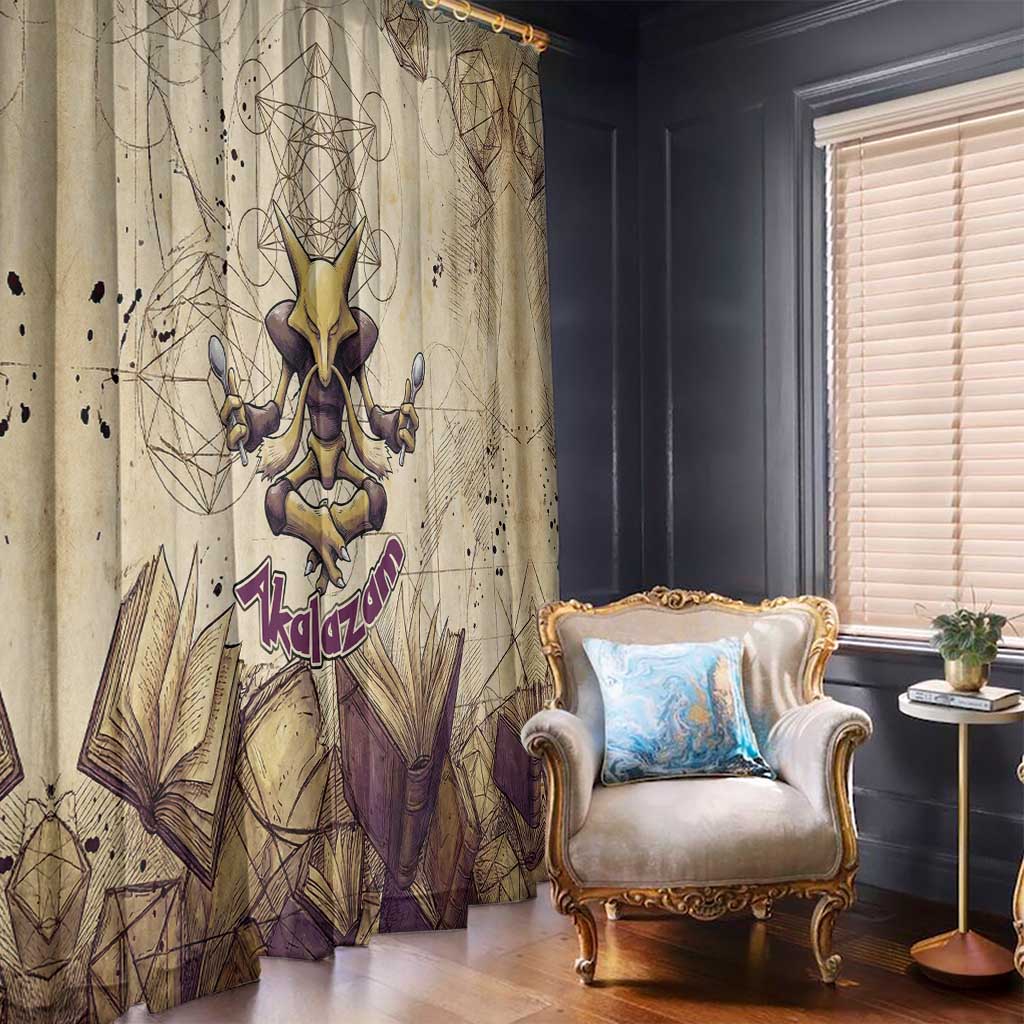 Alakazam Window Curtain Mystic Geometric Alchemy Art