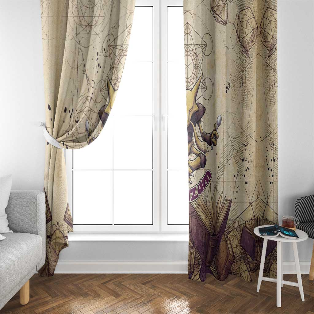 Alakazam Window Curtain Mystic Geometric Alchemy Art