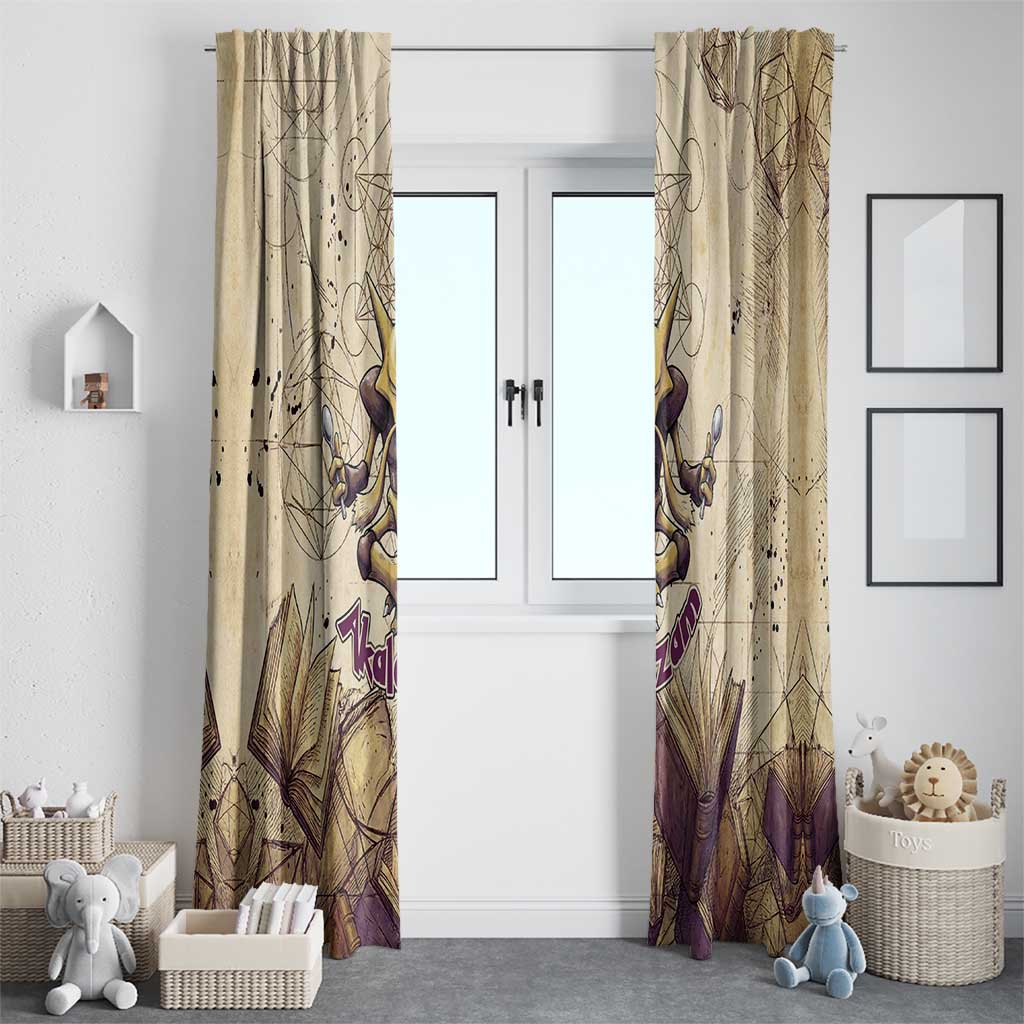 Alakazam Window Curtain Mystic Geometric Alchemy Art