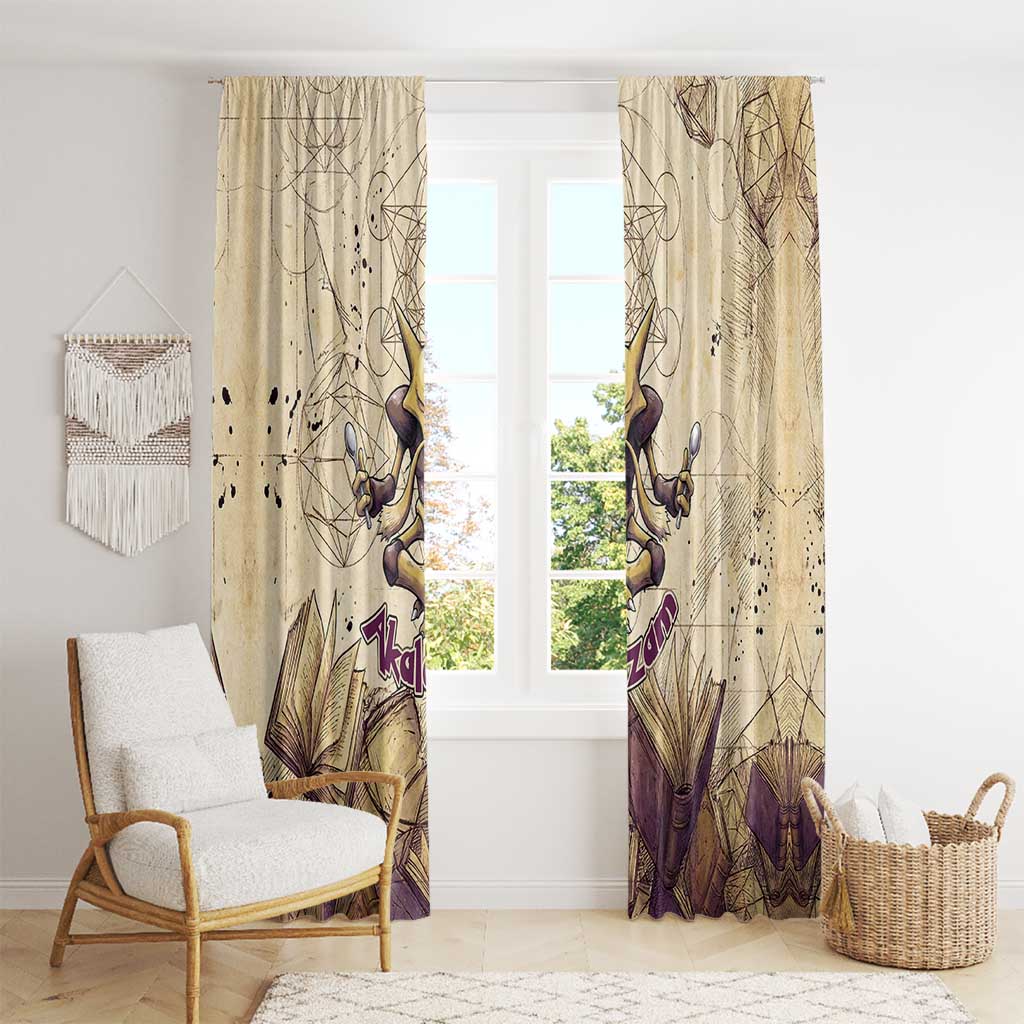 Alakazam Window Curtain Mystic Geometric Alchemy Art