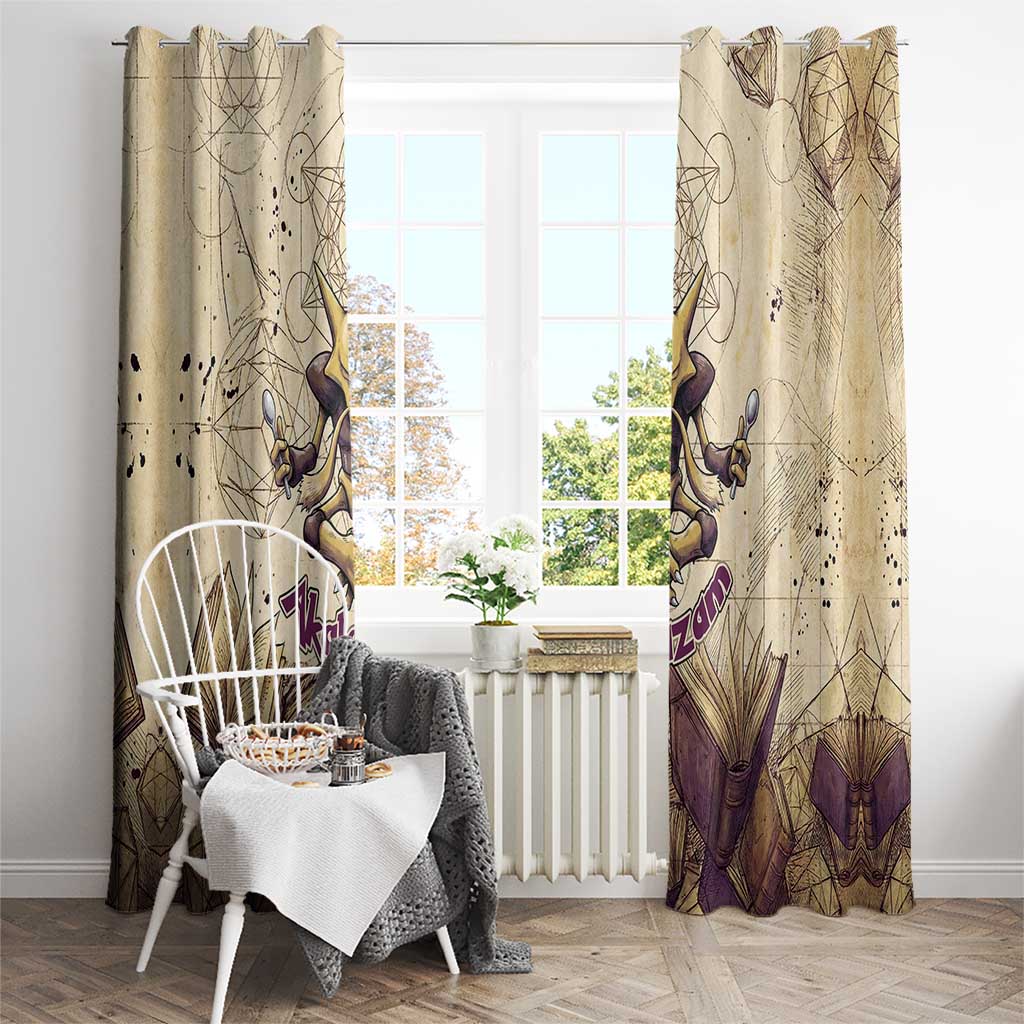 Alakazam Window Curtain Mystic Geometric Alchemy Art