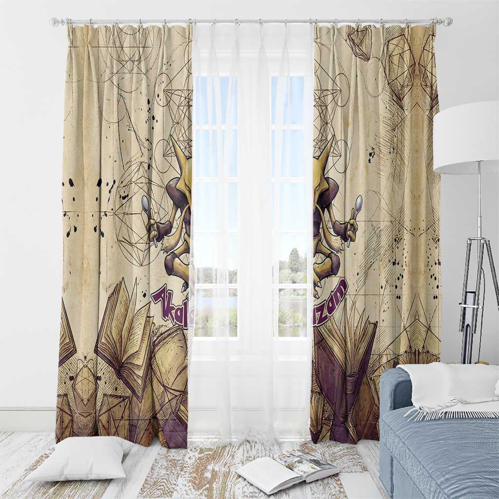 Alakazam Window Curtain Mystic Geometric Alchemy Art
