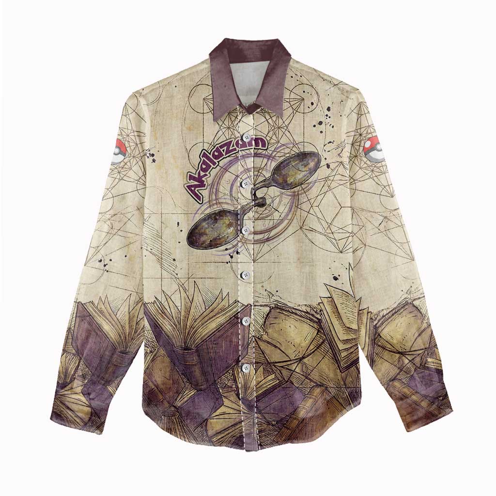 Alakazam Women Casual Shirt Mystic Geometric Alchemy Art