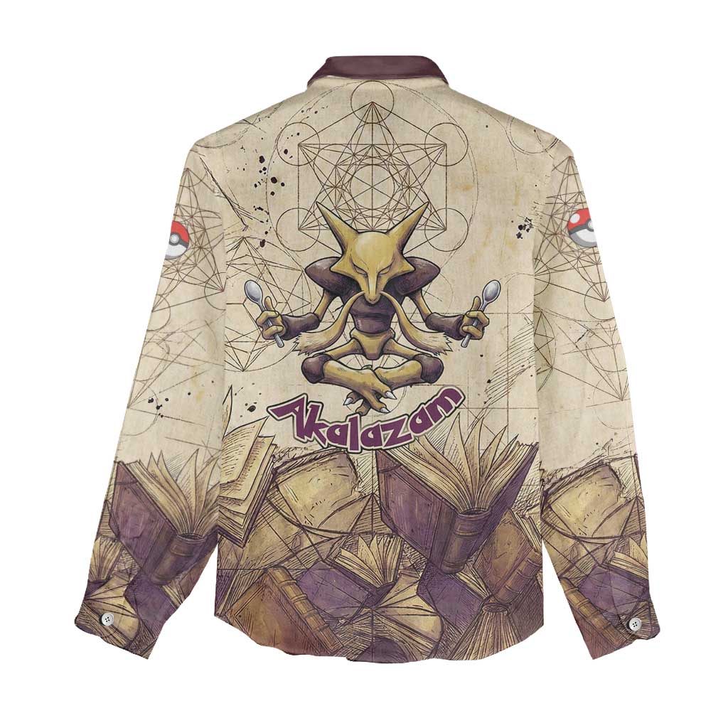 Alakazam Women Casual Shirt Mystic Geometric Alchemy Art