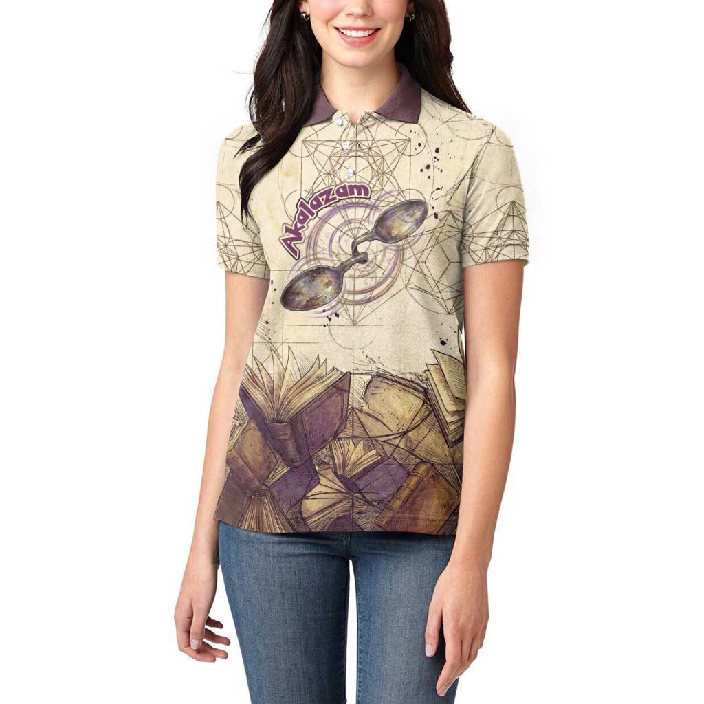 Alakazam Women Polo Shirt Mystic Geometric Alchemy Art