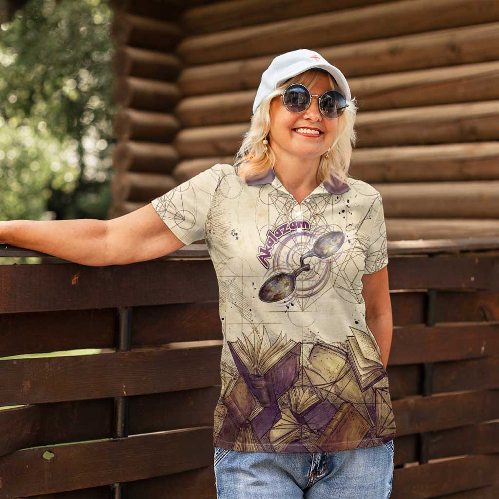 Alakazam Women Polo Shirt Mystic Geometric Alchemy Art