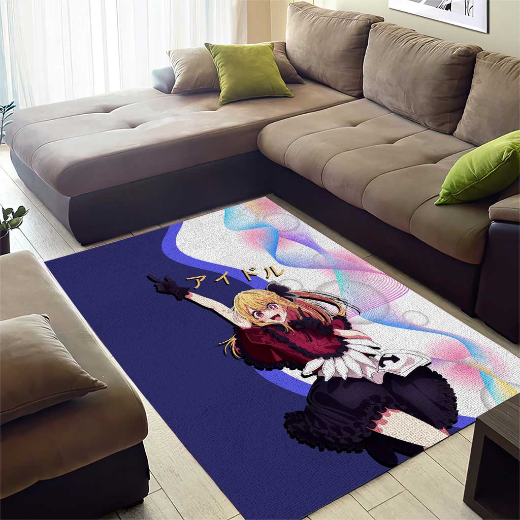 Ruby Hoshino Idol Area Rug Vibrant Idol Anime Style
