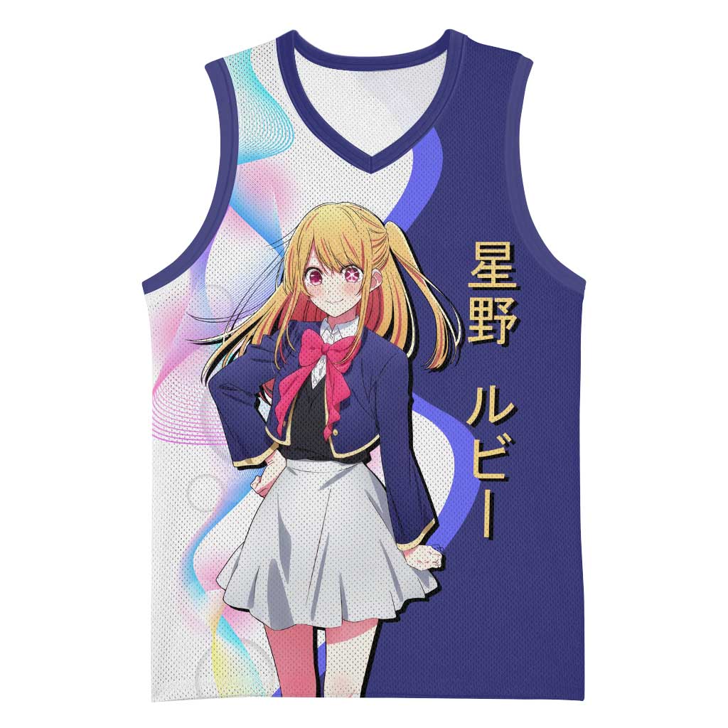 Ruby Hoshino Idol Basketball Jersey Vibrant Idol Anime Style