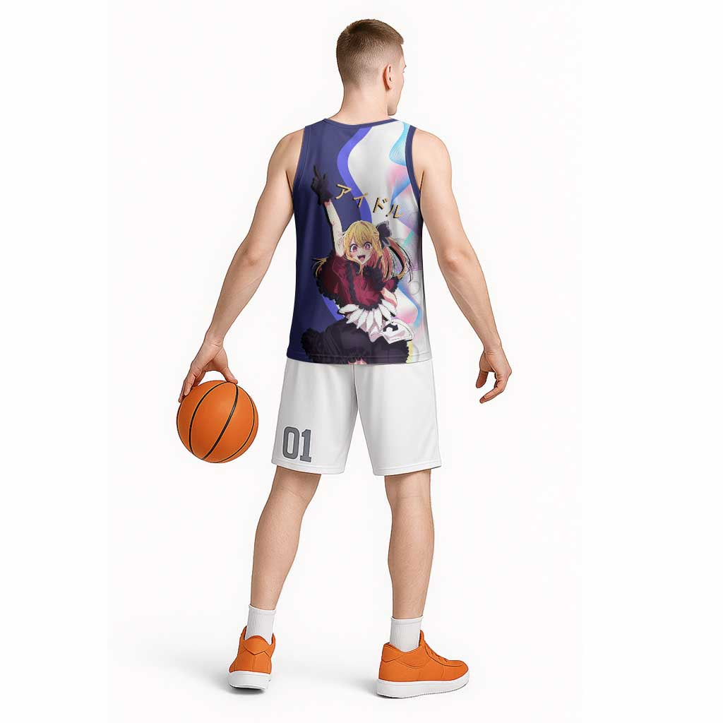 Ruby Hoshino Idol Basketball Jersey Vibrant Idol Anime Style