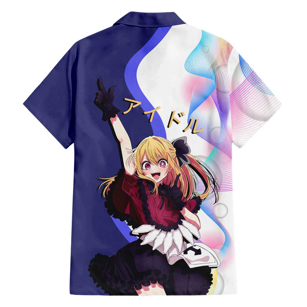 Ruby Hoshino Idol Hawaiian Shirt Vibrant Idol Anime Style