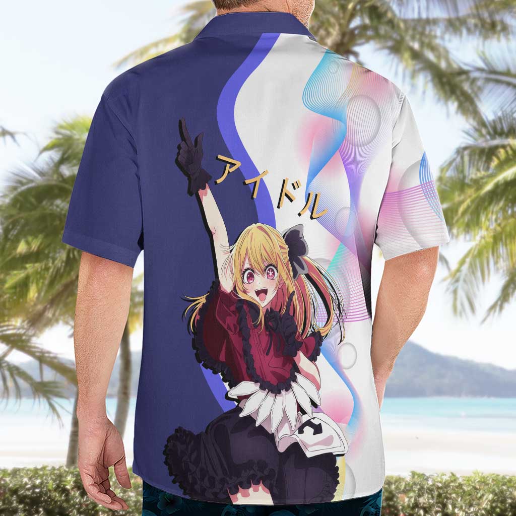 Ruby Hoshino Idol Hawaiian Shirt Vibrant Idol Anime Style
