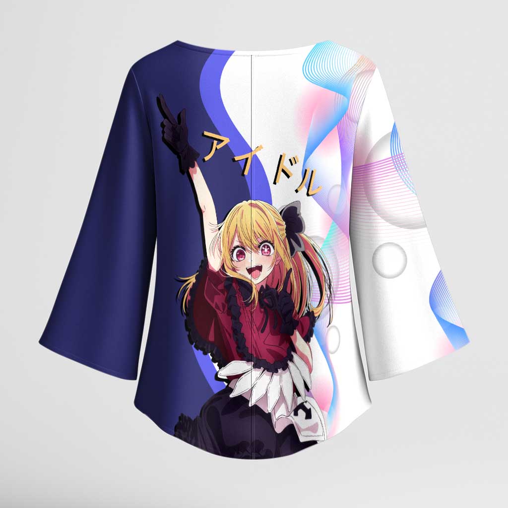 Ruby Hoshino Idol Kimono Sleeve Blouse Vibrant Idol Anime Style