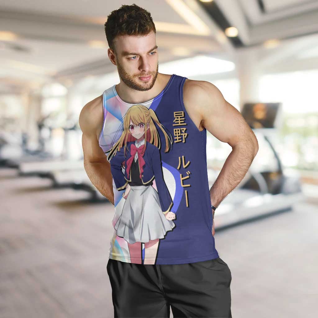 Ruby Hoshino Idol Men Tank Top Vibrant Idol Anime Style