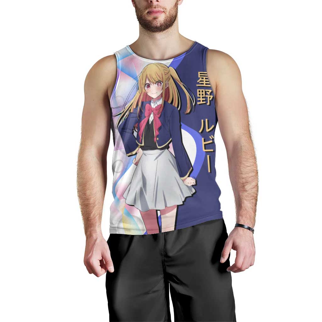 Ruby Hoshino Idol Men Tank Top Vibrant Idol Anime Style