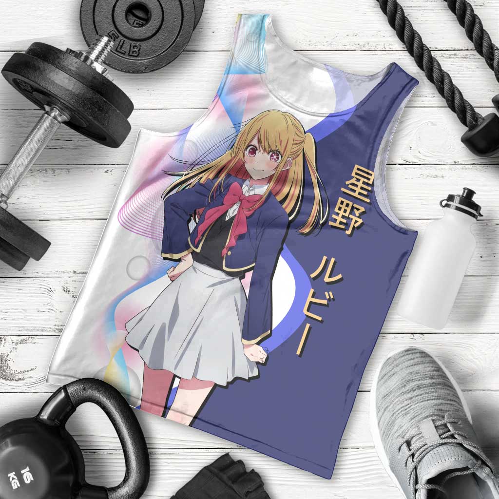 Ruby Hoshino Idol Men Tank Top Vibrant Idol Anime Style