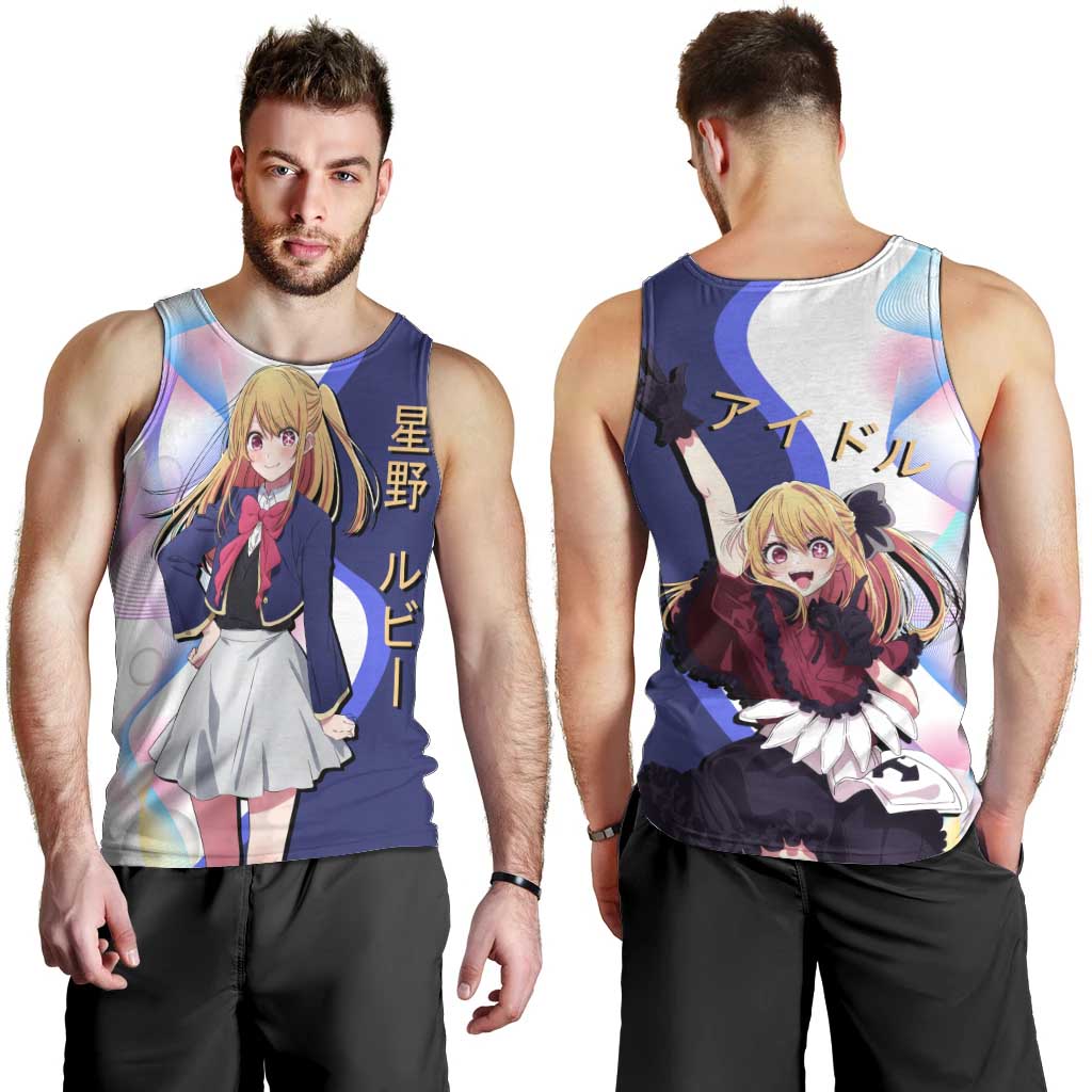 Ruby Hoshino Idol Men Tank Top Vibrant Idol Anime Style