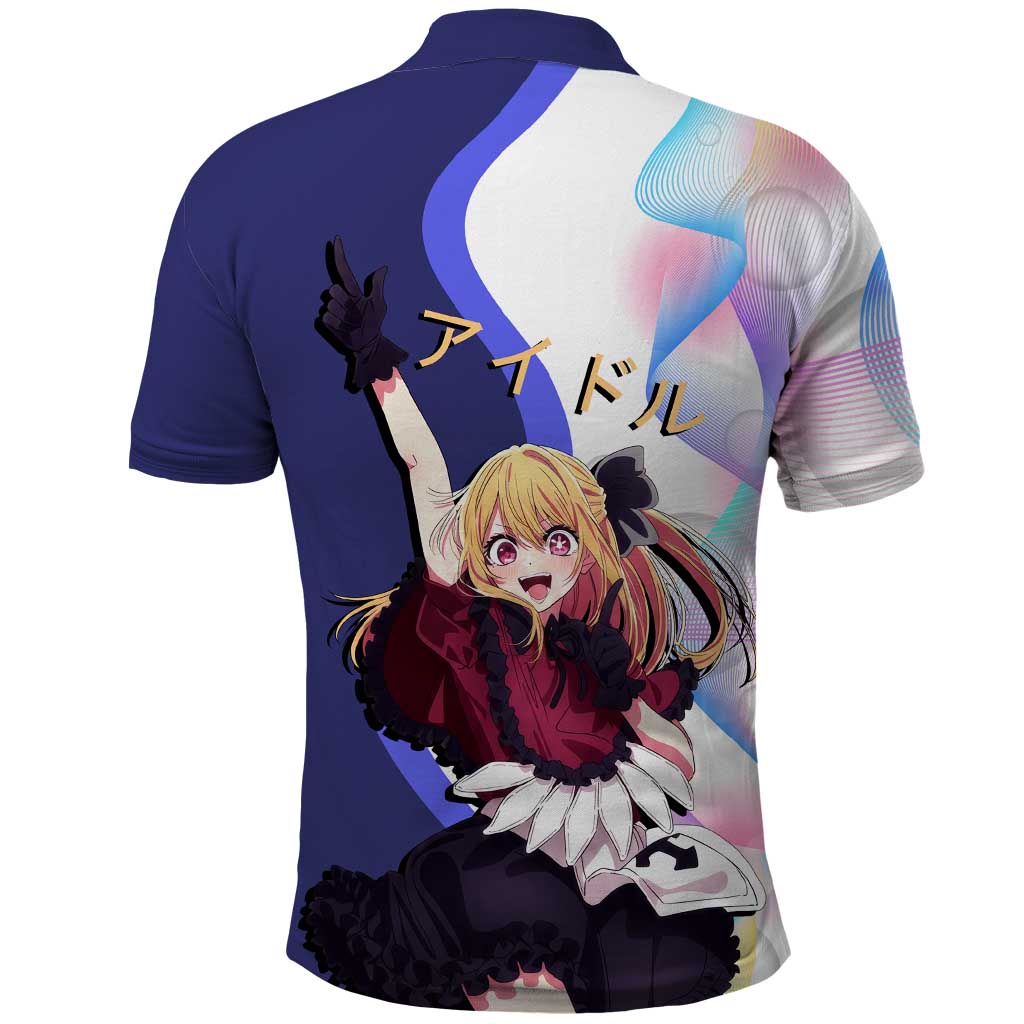 Ruby Hoshino Idol Polo Shirt Vibrant Idol Anime Style