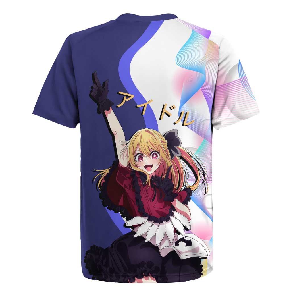 Ruby Hoshino Idol Rugby Jersey Vibrant Idol Anime Style
