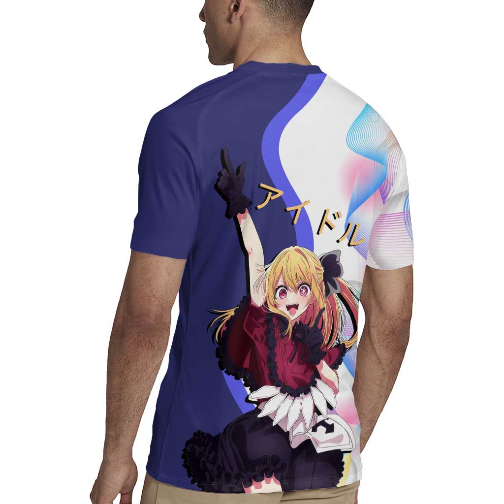 Ruby Hoshino Idol Rugby Jersey Vibrant Idol Anime Style