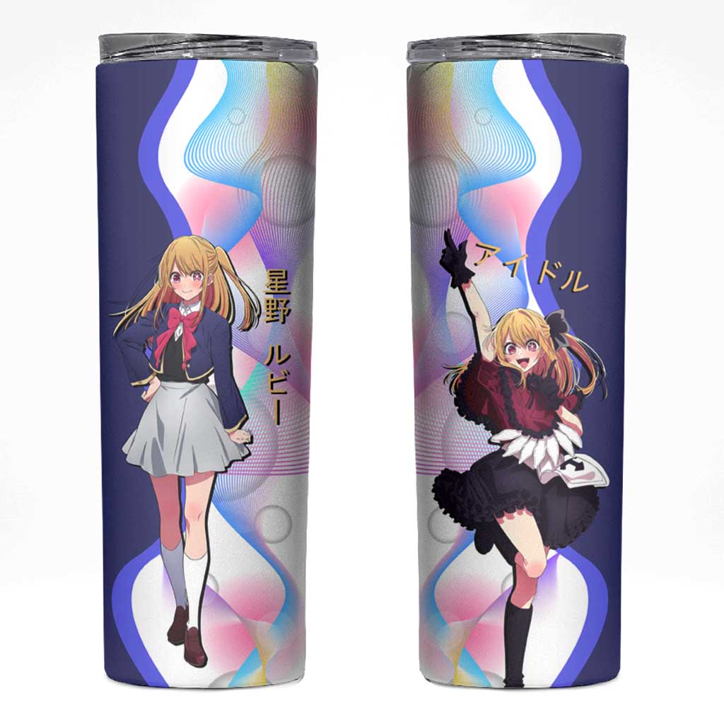 Ruby Hoshino Idol Skinny Tumbler Vibrant Idol Anime Style