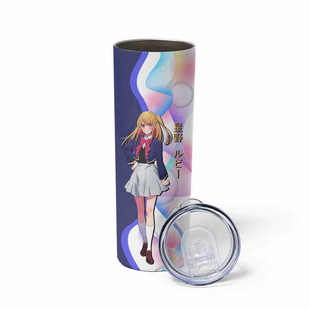 Ruby Hoshino Idol Skinny Tumbler Vibrant Idol Anime Style