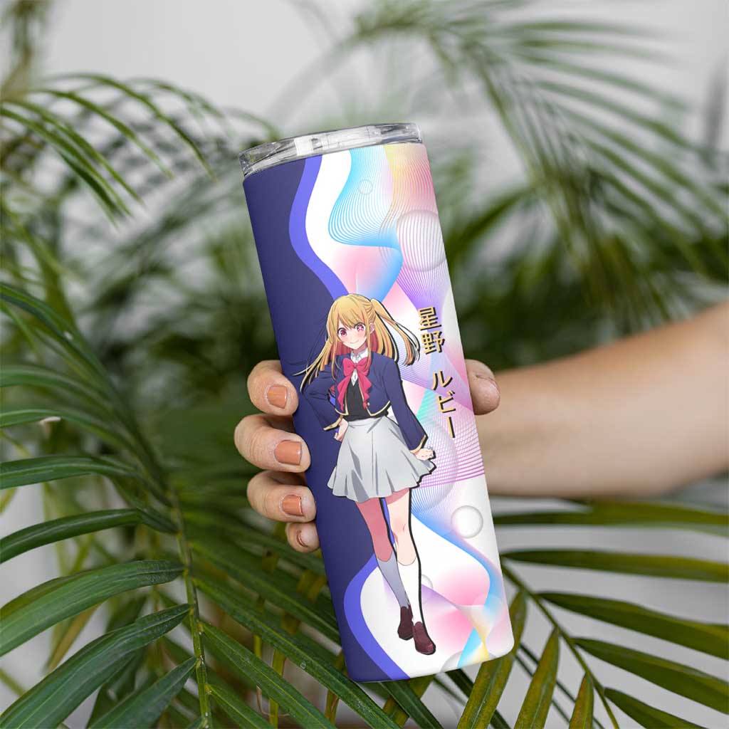 Ruby Hoshino Idol Skinny Tumbler Vibrant Idol Anime Style