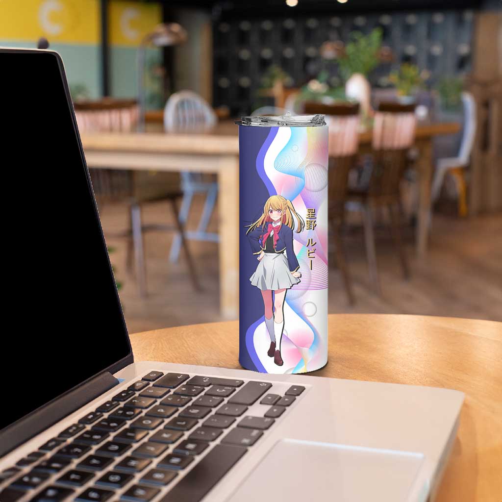 Ruby Hoshino Idol Skinny Tumbler Vibrant Idol Anime Style