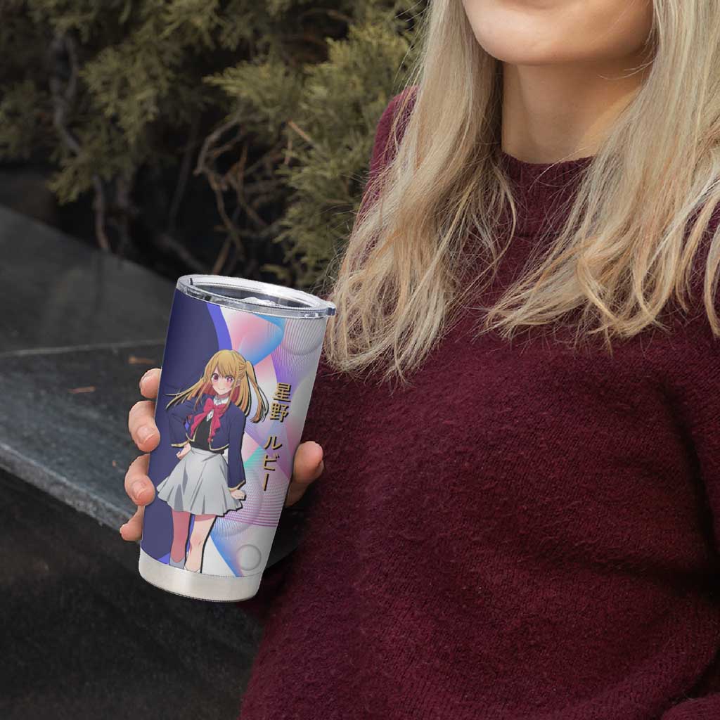 Ruby Hoshino Idol Tumbler Cup Vibrant Idol Anime Style