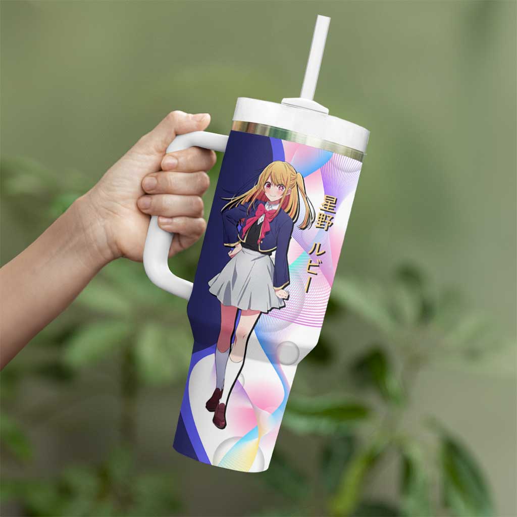 Ruby Hoshino Idol Tumbler With Handle Vibrant Idol Anime Style